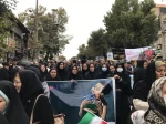 حضور پرشور کارکنان،اساتید و دانشجویان دانشکده فنی و حرفه ای دختران کرمانشاه  در راهپیمایی 13 آبان  و حمایت از مردم مظلوم غزه 6