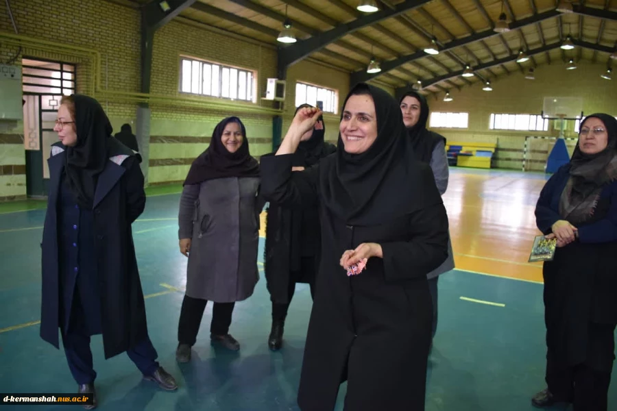 برگزاری مسابقات ورزشی در دانشکده فنی و حرفه ای دختران کرمانشاه به مناسبت چهارمین سالگرد شهادت حاج قاسم سلیمانی  2