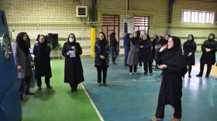 برگزاری مسابقات ورزشی در دانشکده فنی و حرفه ای دختران کرمانشاه به مناسبت چهارمین سالگرد شهادت حاج قاسم سلیمانی  2