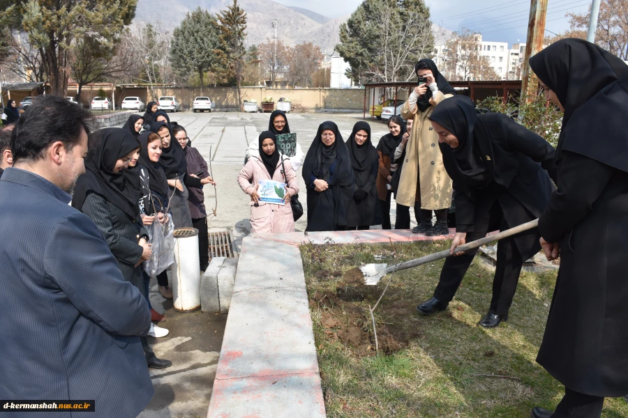 مراسم روز درختکاری در دانشکده فنی و حرفه ای دختران کرمانشاه برگزار شد 9