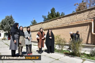 اجرای دومین مرحله درختکاری در آموزشکده فنی و حرفه ای دختران کرمانشاه 5