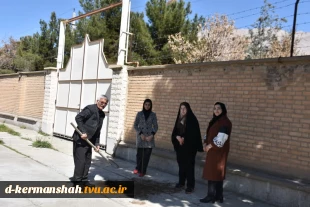 اجرای دومین مرحله درختکاری در آموزشکده فنی و حرفه ای دختران کرمانشاه 8