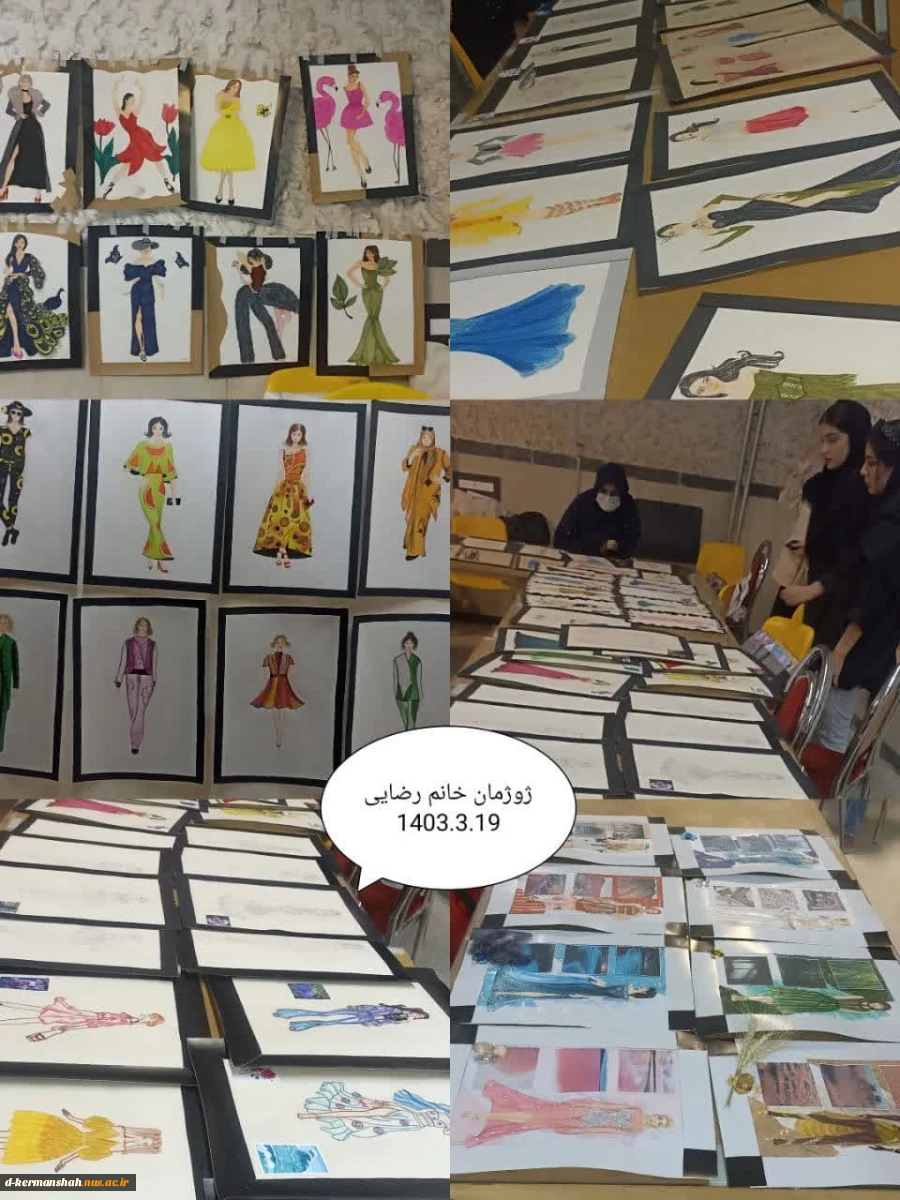 ژوژمان های پایان ترم دانشجویان رشته های گرافیک و طراحی - دوخت 3