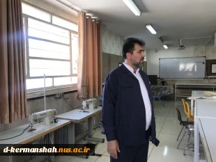 بازدید جناب آقای دکتر عزیزی و هیات همراه از روند آماده سازی دانشکده ملی مهارت دختران کرمانشاه جهت شروع سال تحصیلی 8