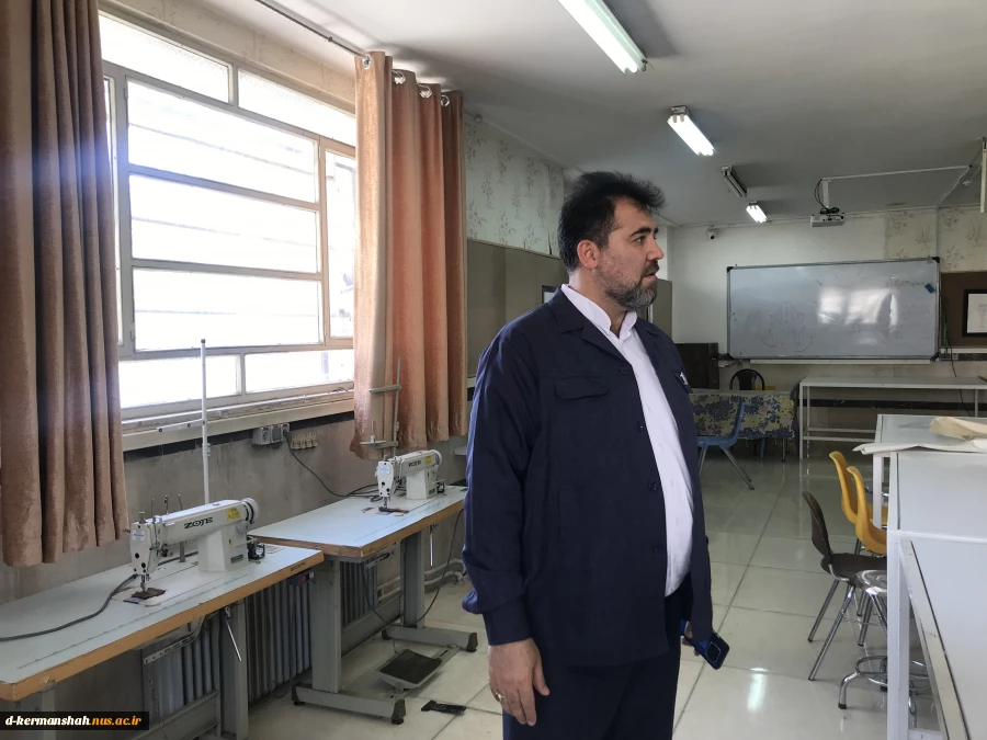 بازدید جناب آقای دکتر عزیزی و هیات همراه از روند آماده سازی دانشکده ملی مهارت دختران کرمانشاه جهت شروع سال تحصیلی 8