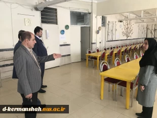 بازدید جناب آقای دکتر عزیزی و هیات همراه از روند آماده سازی دانشکده ملی مهارت دختران کرمانشاه جهت شروع سال تحصیلی 6