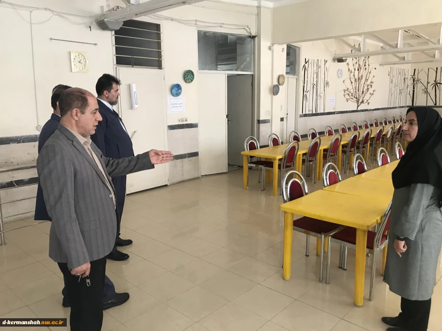 بازدید جناب آقای دکتر عزیزی و هیات همراه از روند آماده سازی دانشکده ملی مهارت دختران کرمانشاه جهت شروع سال تحصیلی 6
