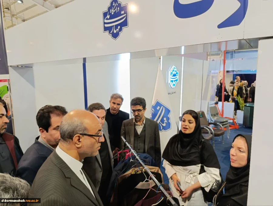 غرفه دانشگاه ملی مهارت واحد استان کرمانشاه در بیست و پنجمین نمایشگاه هفته پژوهش و فناوری 2